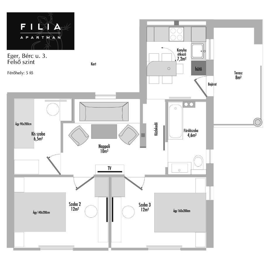 Filia Apartman Erlau Exterior foto